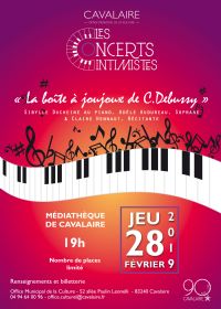 Concert intimiste : Debussy. Le jeudi 28 février 2019 à cavalaire sur mer. Var.  19H00